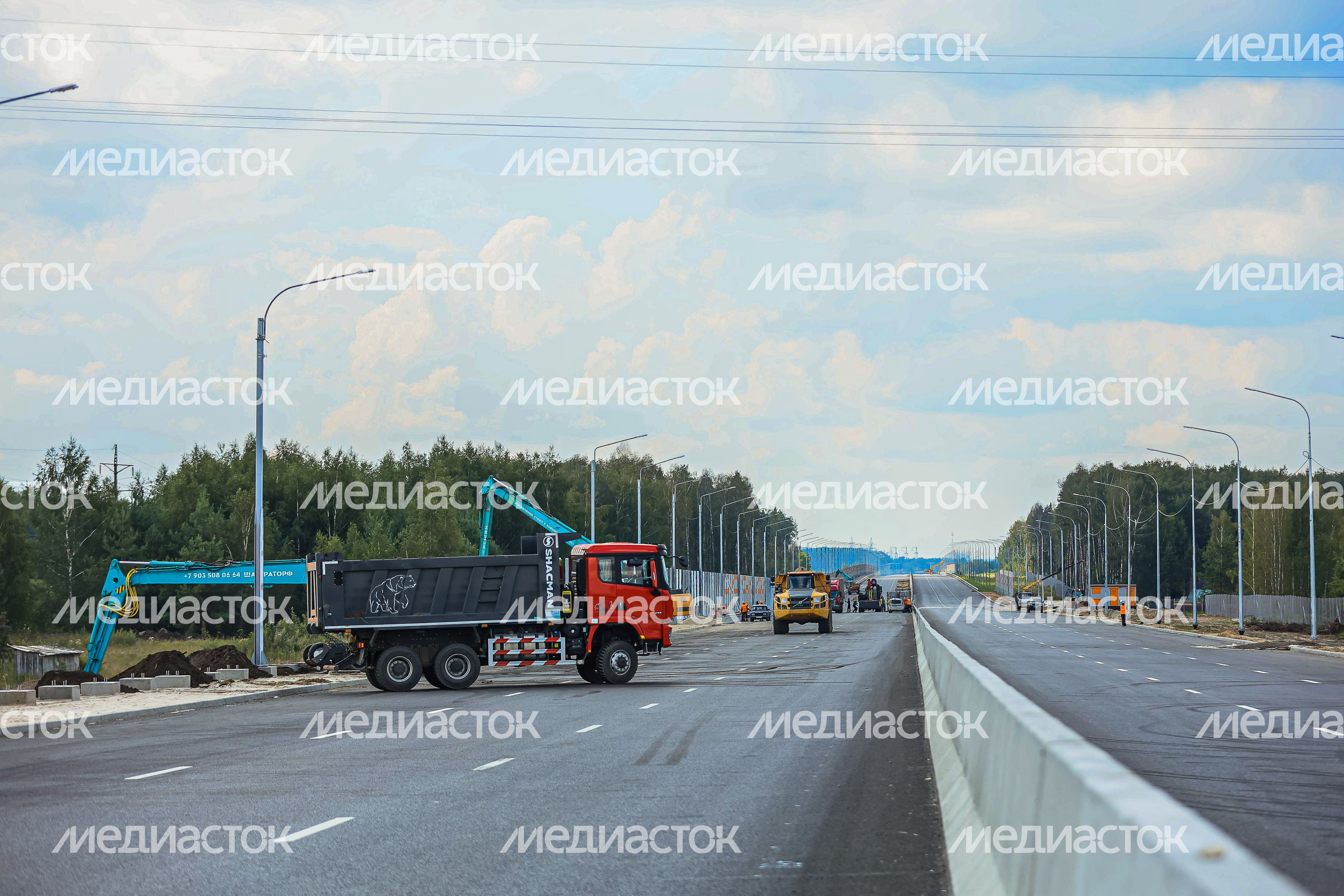 Проверка хода строительства подмосковного участка М-12 «Москва-Казань» Губернатором Подмосковья