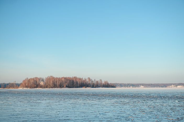 Зимние виды города Калязин