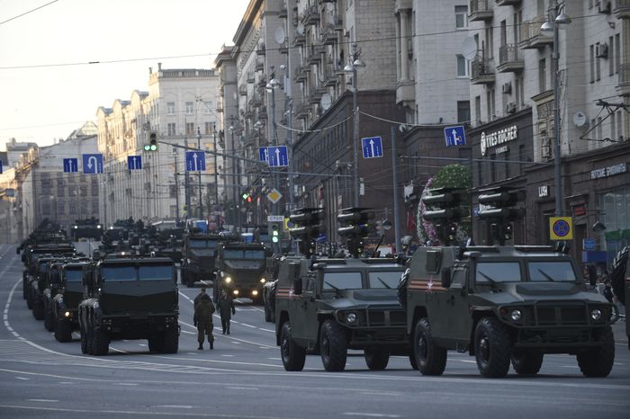 Репетиция Парада Победы на Красной площади в Москве