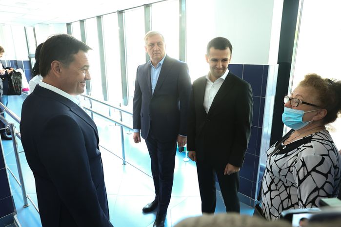 Посещение Губернатором Подмосковья новой пристройки к поликлинике №1 в Реутове