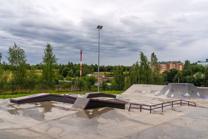 Скейт-парк в парке культуры и отдыха Волоколамска
