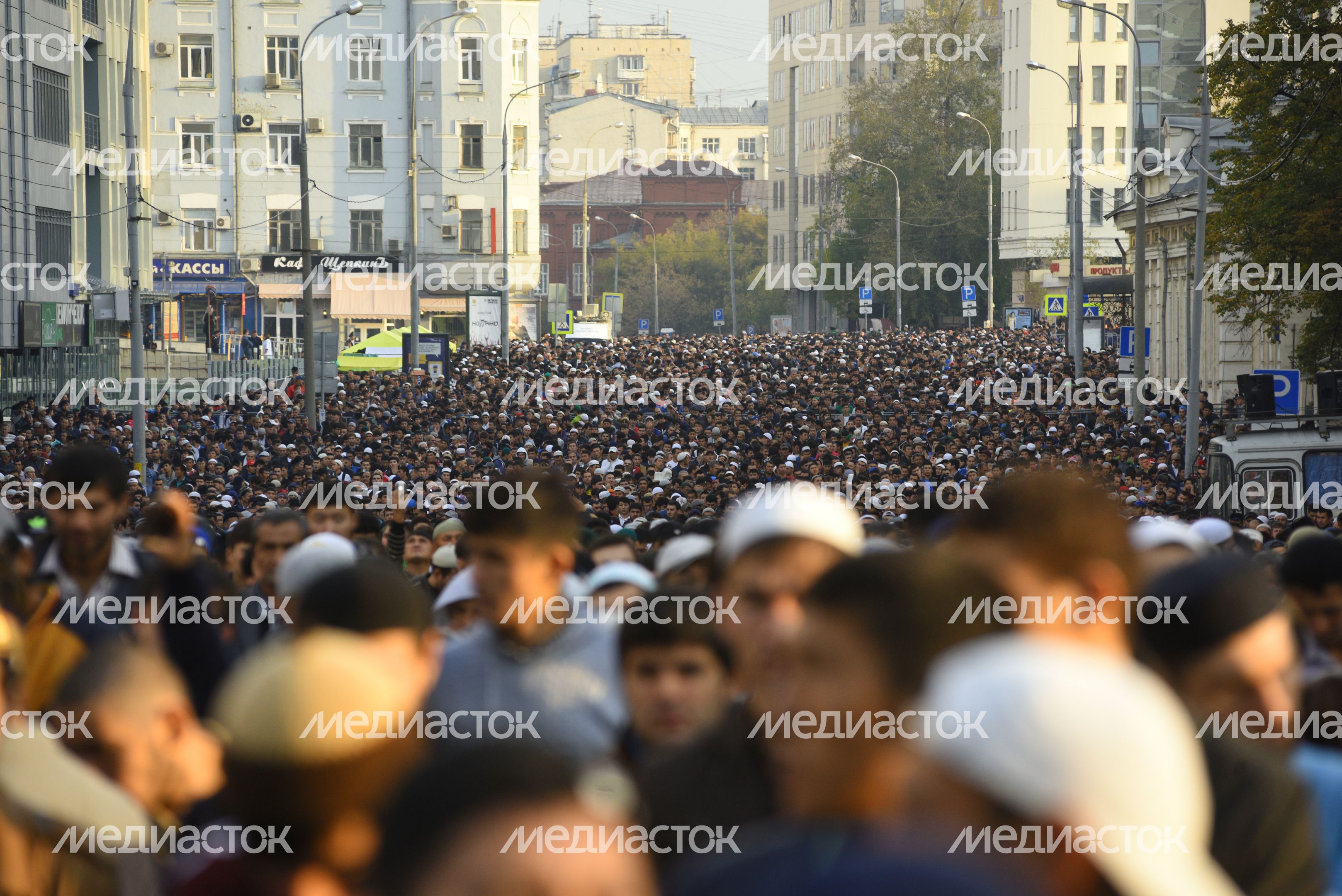 Празднование Курбан-Байрама в Москве