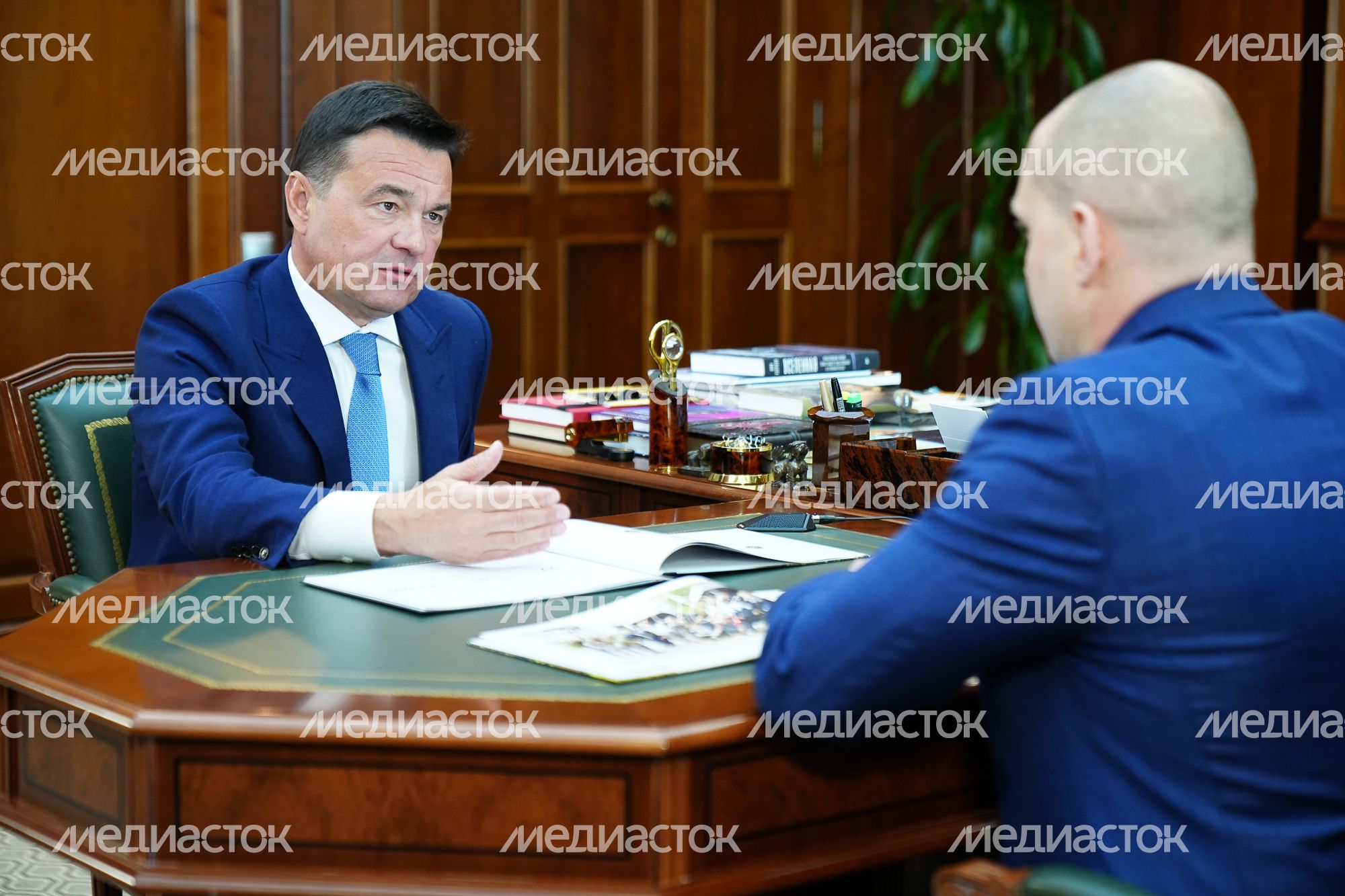 Рабочая встреча Губернатора Подмосковья с Главой городского округа Пушкинский
