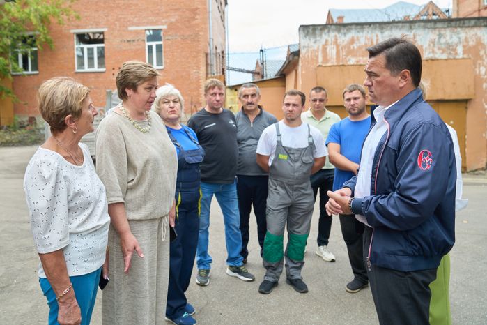 Оперативный штаб с участием Губернатора Подмосковья на месте ЧП в Сергиевом Посаде