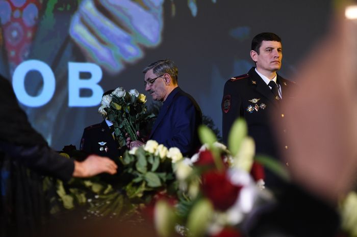 Прощание с актером Алексеем Баталовым в Доме кино в Москве