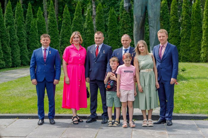 Торжественная встреча космонавтов в Звездном городке