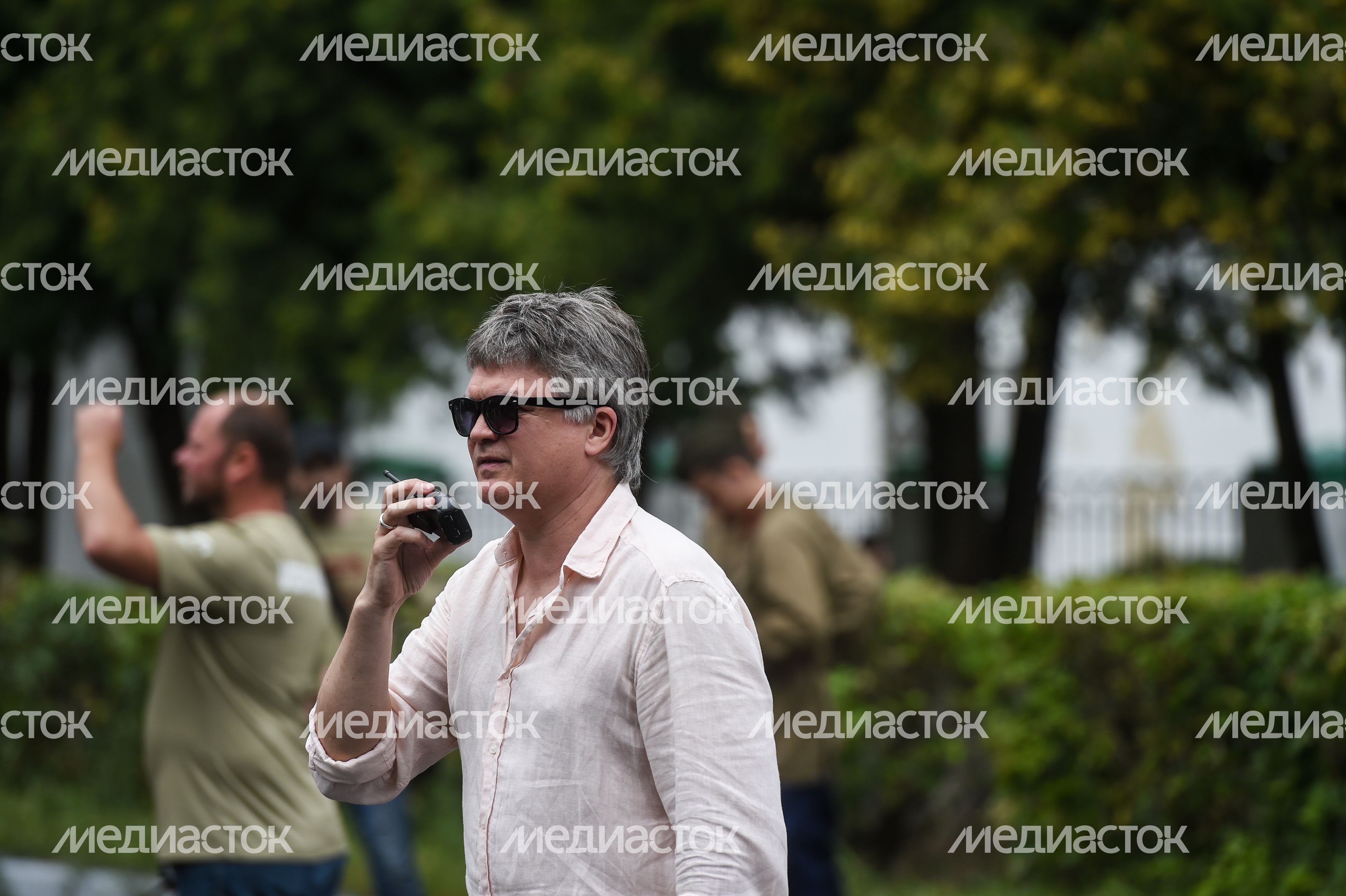 Андрей Воробьев посетил съемочную площадку фильма Ильинский Рубеж
