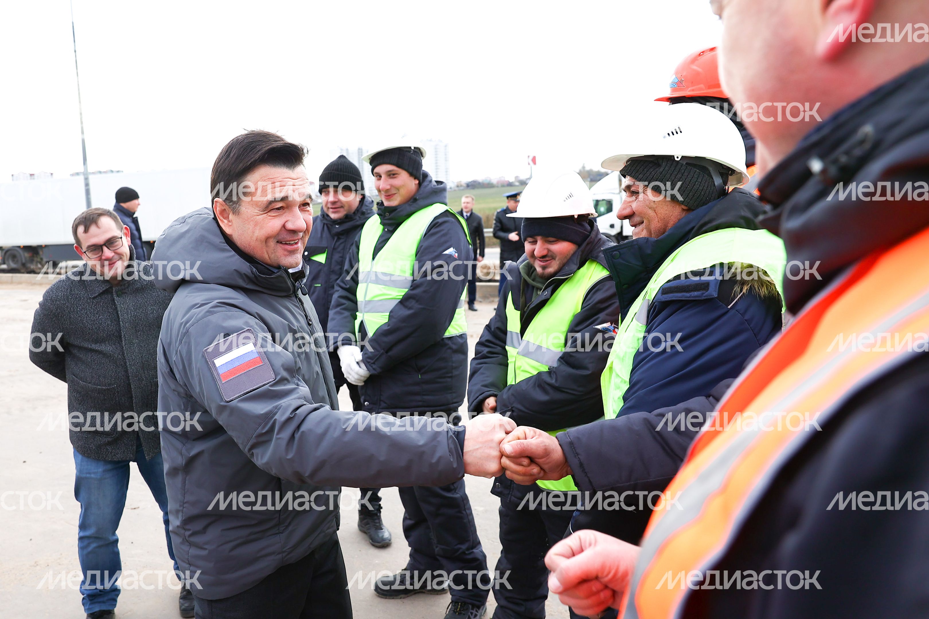 Проверка работы развязки на Дмитровском шоссе Губернатором Подмосковья