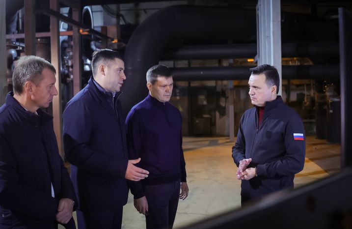 Андрей Воробьев посетил котельную в подольском микрорайоне Климовск
