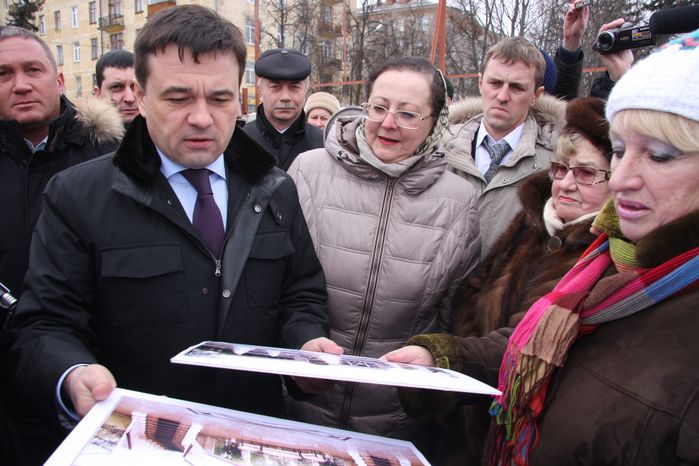 Врио Губернатора Андрей Воробьев в Жуковском