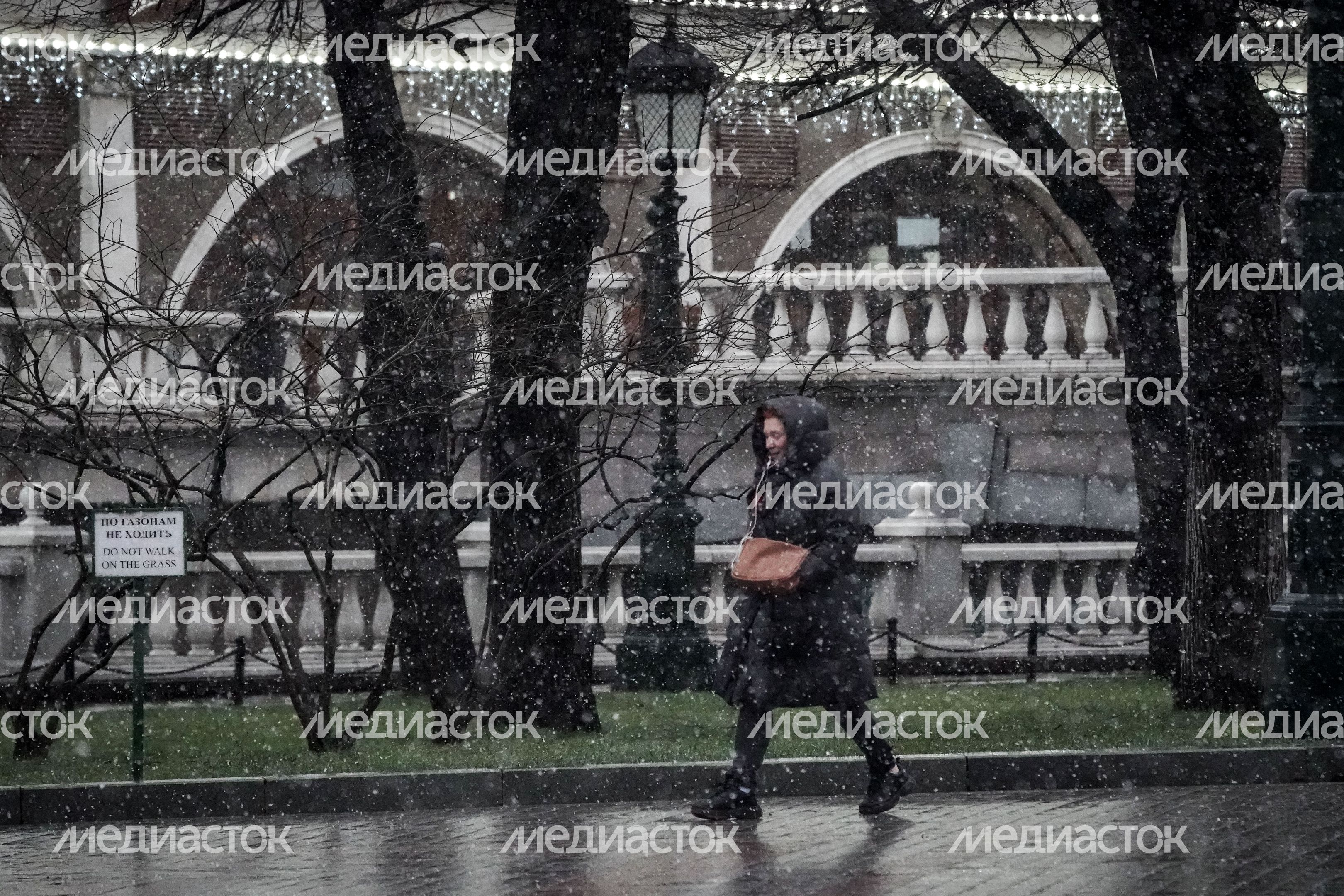 Снегопад в Москве
