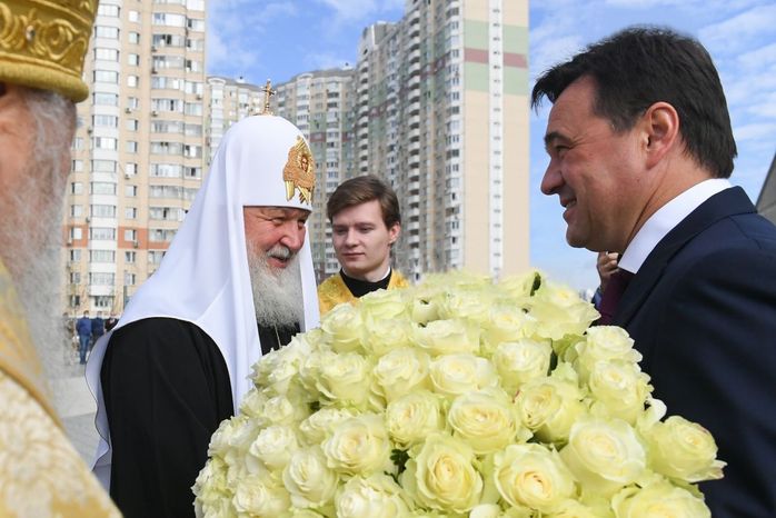 Освящение Никольского храма в Павшинской пойме
