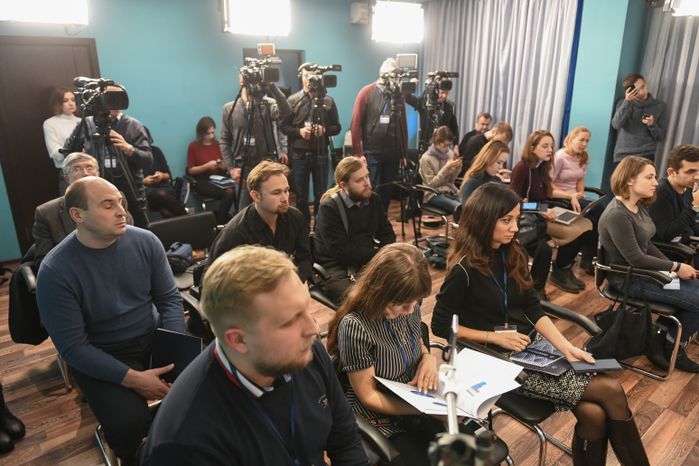 Пресс-конференция председателя Мособлдумы Игоря Брынцалова