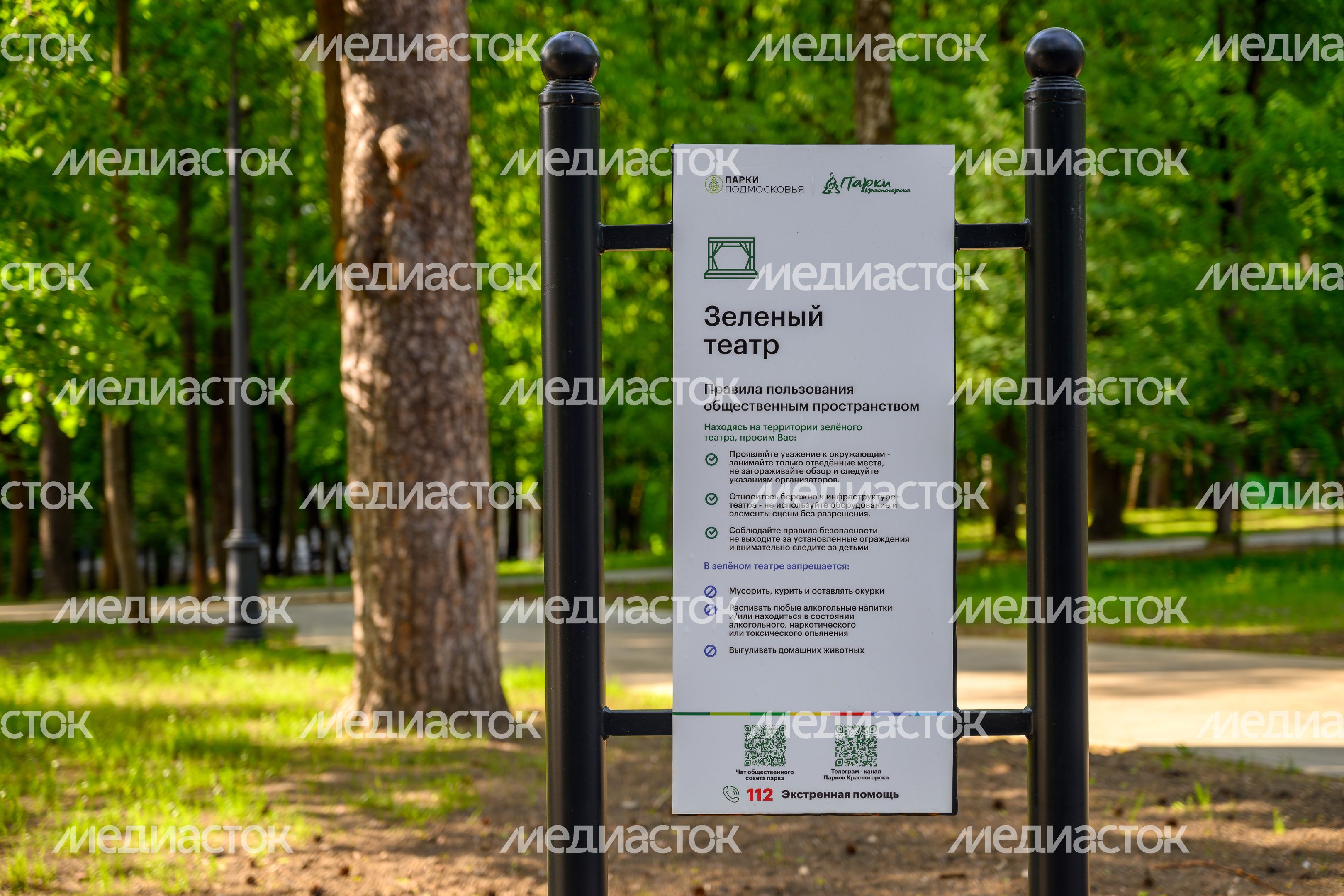 Зеленый театр в Красногорском городском парке после благоустройства Зеленый театр в Красногорском городском парке после благоустройства