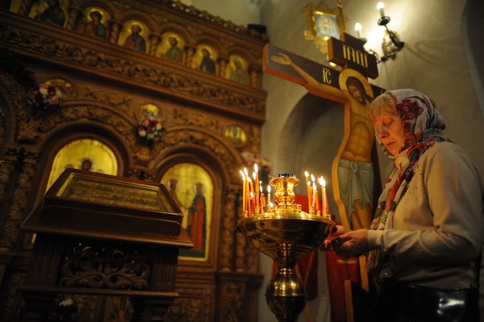 Пасхальное богослужение в Троицке