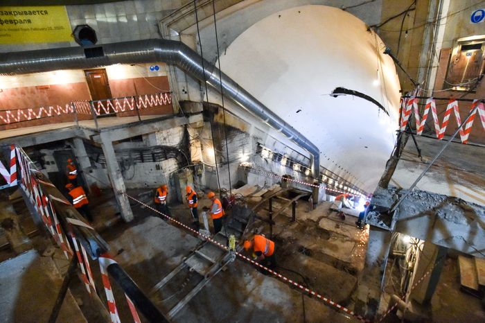 Реконструкция станции «Смоленская» Арбатско-Покровской линии метро в Москве