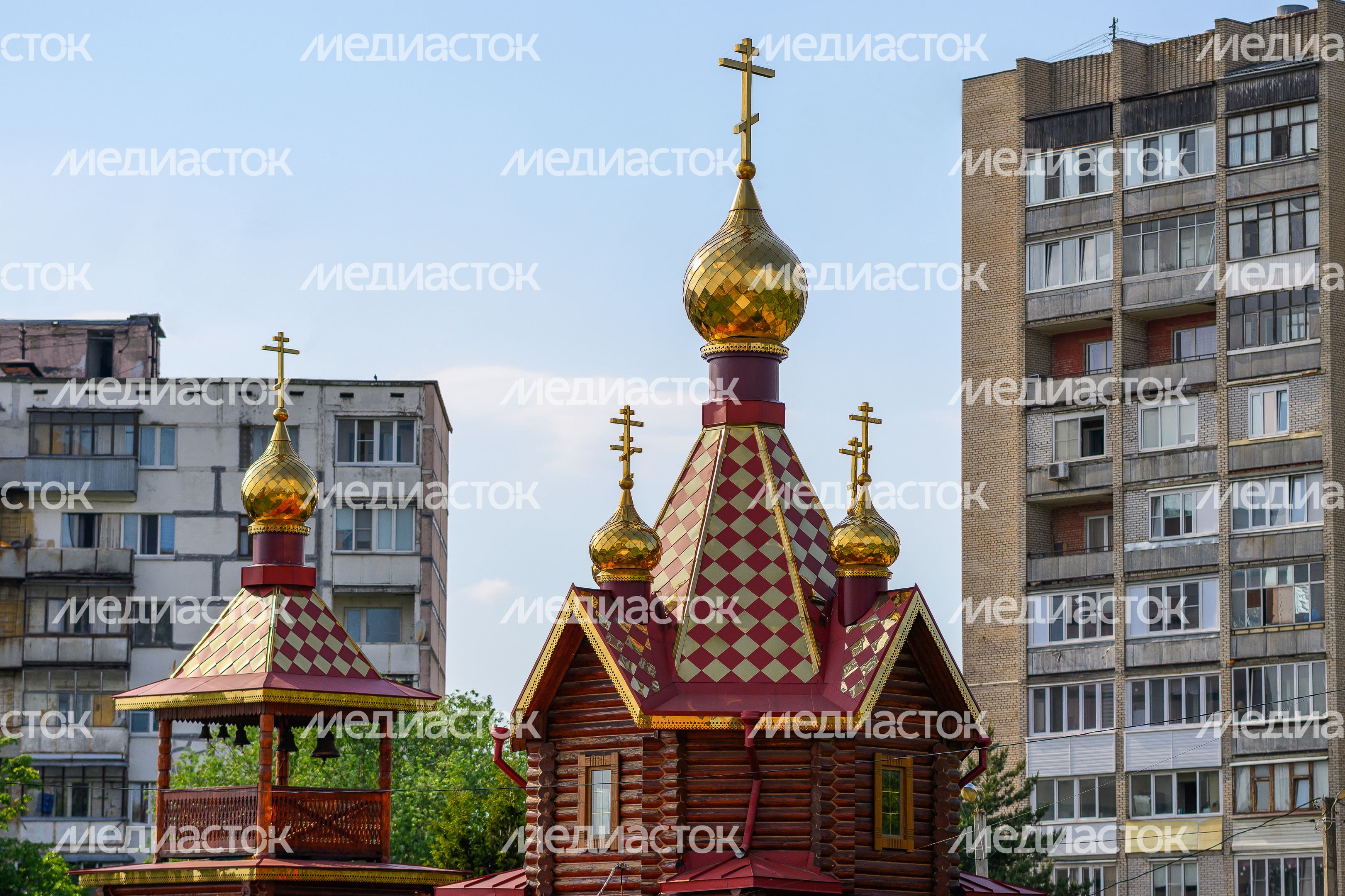 Церковь Державной иконы Божией Матери в микрорайоне Авиационный Домодедово