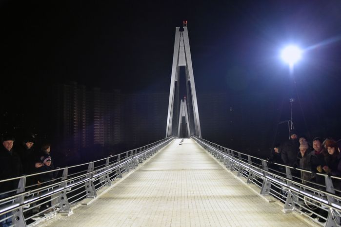 Открытие пешеходного моста в Красногорске