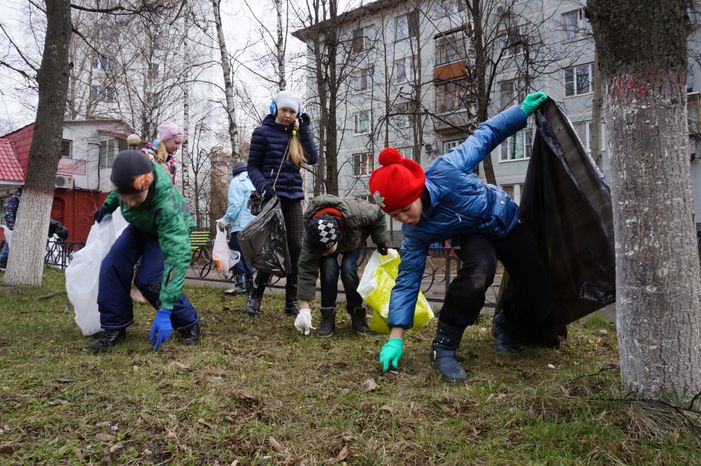 Единый областной субботник в Краснознаменске