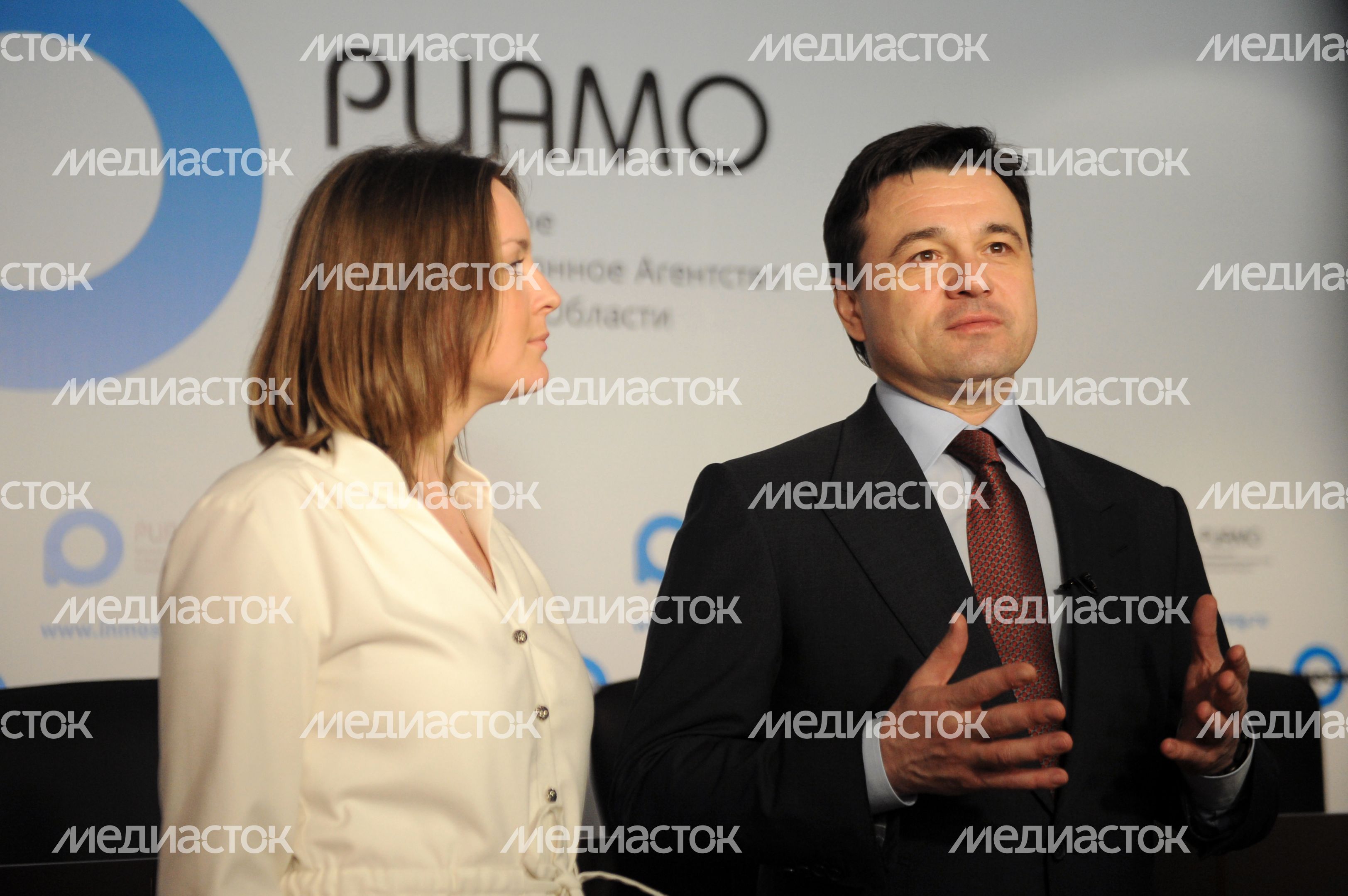 А. Воробьев посетил Региональное информационное агентство Московской области