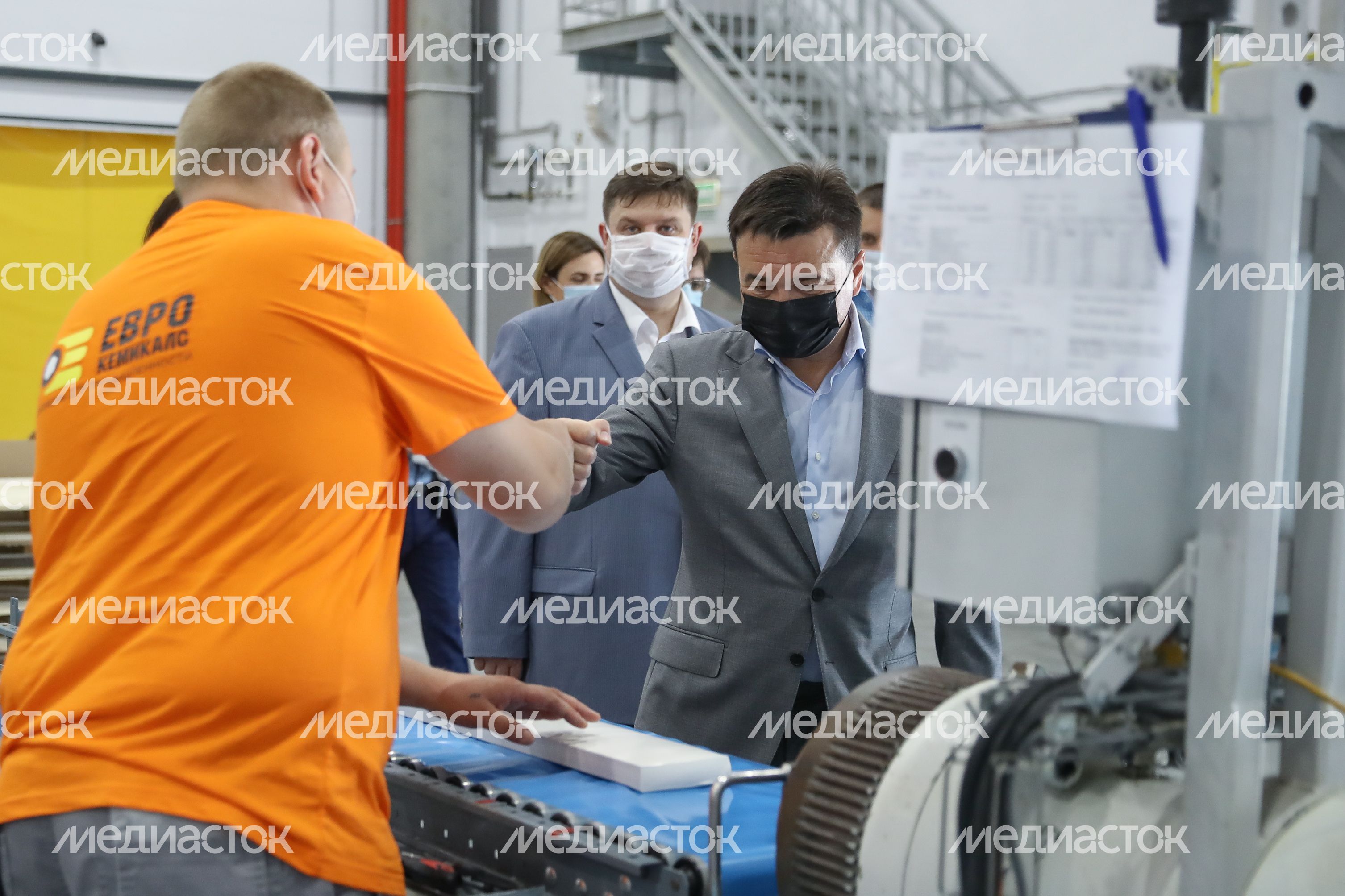 Открытие губернатором Подмосковья производственно-складского комплекса Industrial Сity в Подольске