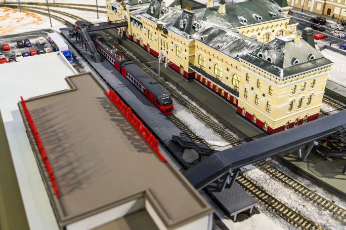 Макет железной дороги в Музее истории вагоностроения Демиховского машиностроительного завода