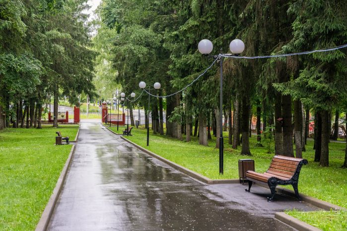 Лето в городском парке культуры и отдыха «Центральный» Волоколамска