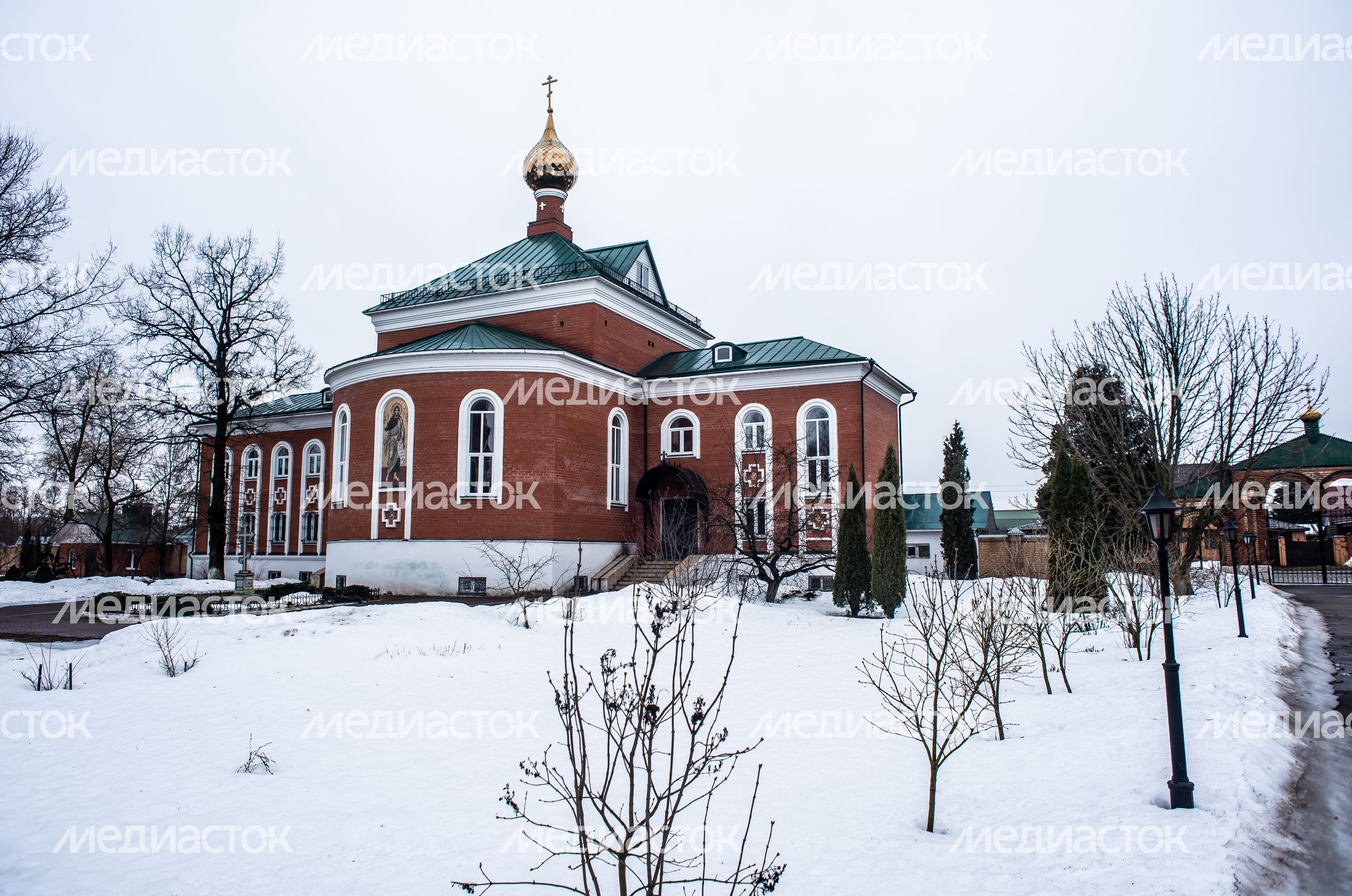 Зимние виды Покровско-Васильевского мужского монастыря