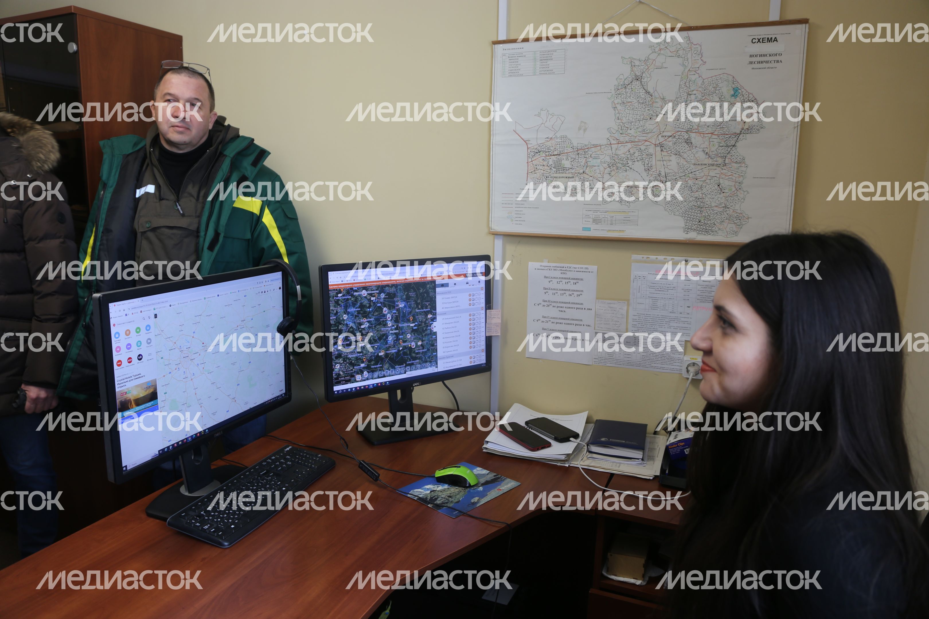 Совещание Мурашова в Ногинском лесничестве и осмотр ЛПС