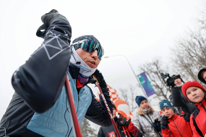 Тренировка для лыжников от Олимпийского чемпиона Александра Легкова в Одинцово