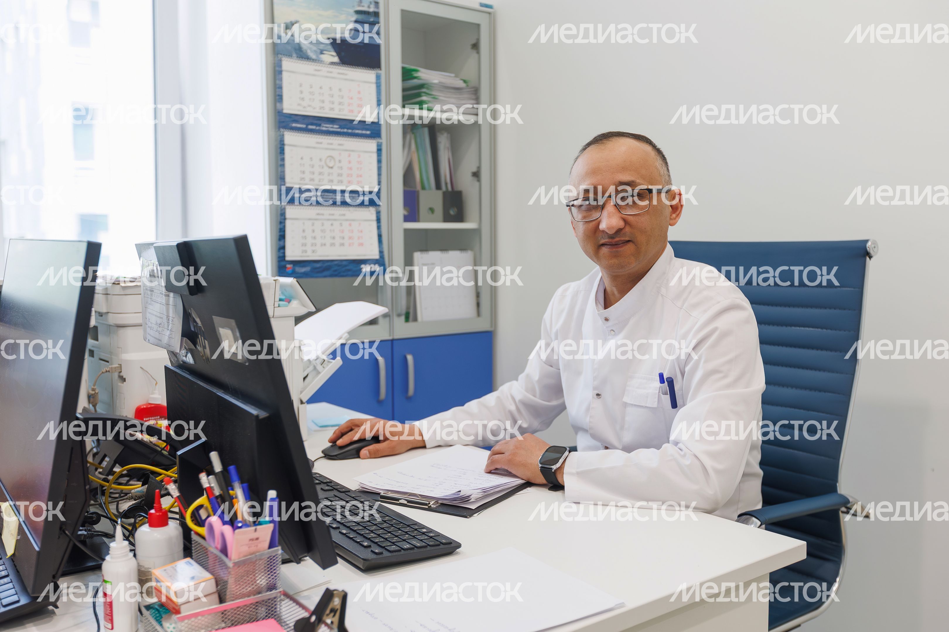 Врач терапевтического корпуса Раменской больницы после капитального ремонта Врач терапевтического корпуса Раменской больницы после капитального ремонта