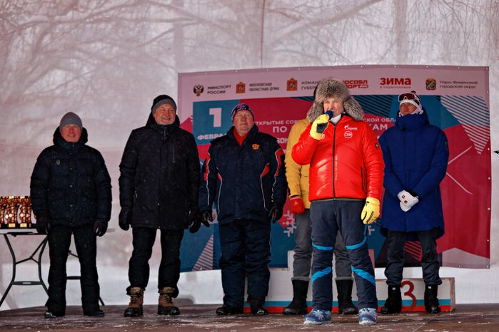 Церемония открытия лыжной гонки «Кубок олимпийского чемпиона Александра Легкова» в Наро-Фоминске