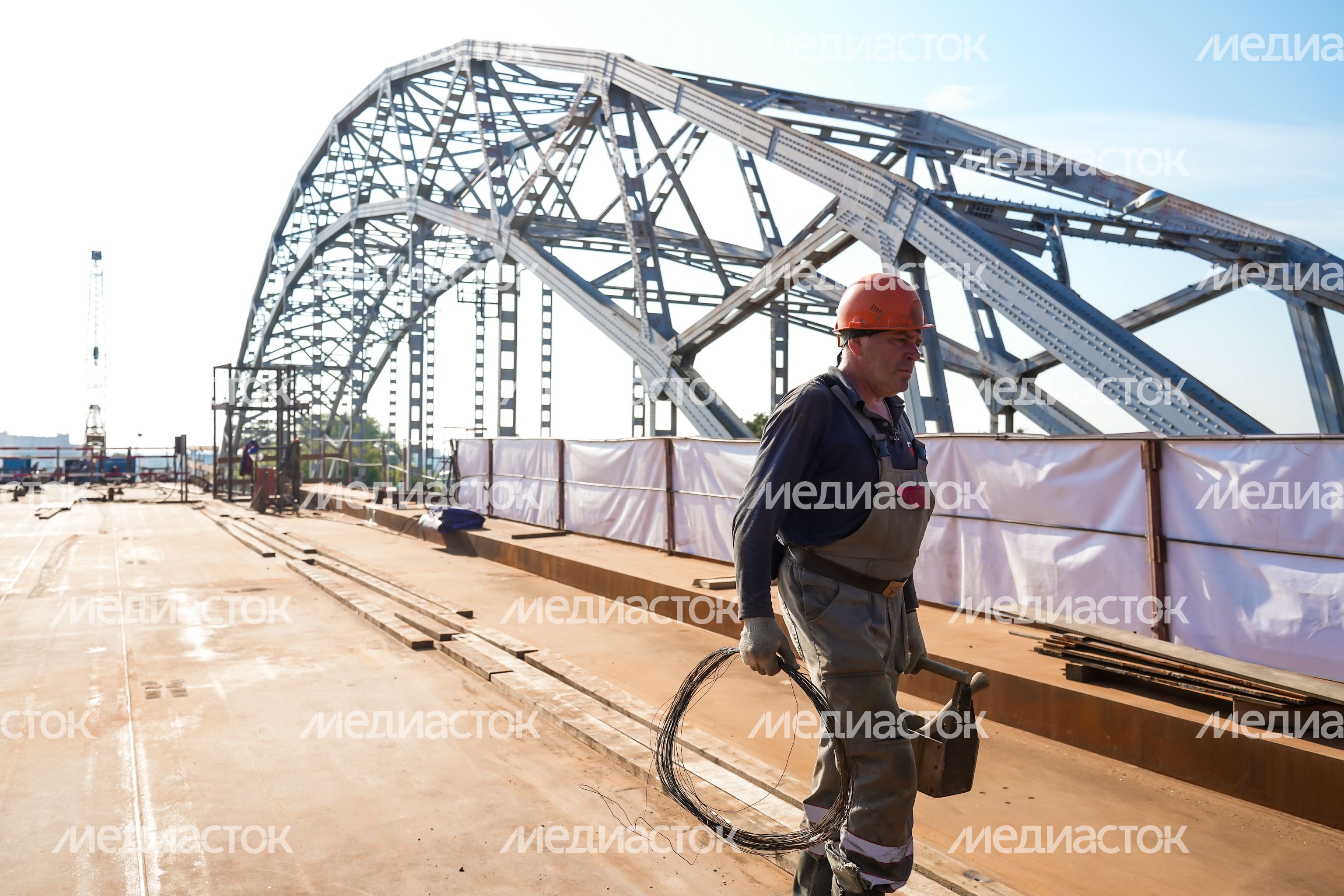 Возведение нового Рогачевского моста в Дмитрове