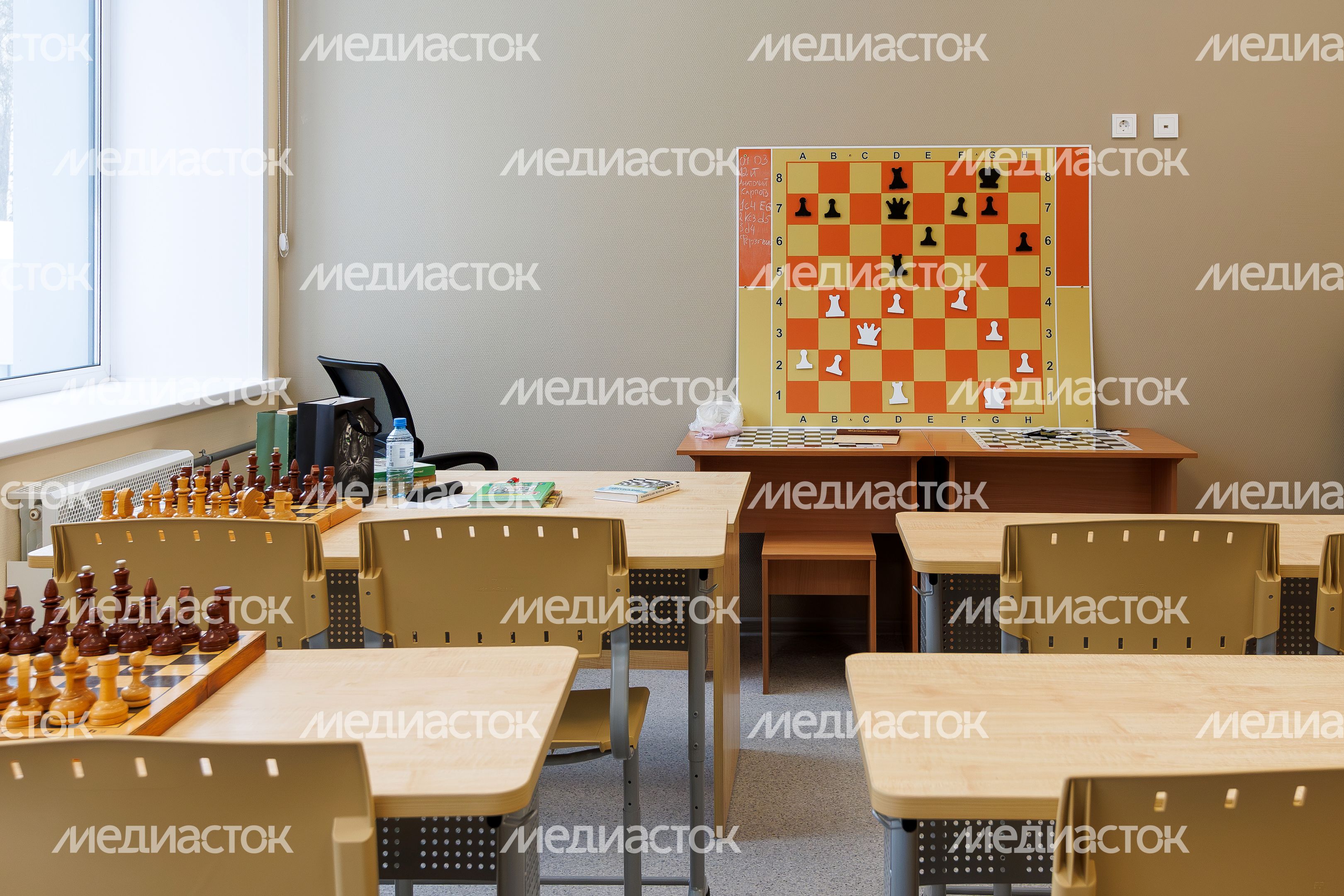 Кабинет по обучению игре в шахматы в Академии творчества Ногинска после капитального ремонта Кабинет по обучению игре в шахматы в Академии творчества Ногинска после капитального ремонта