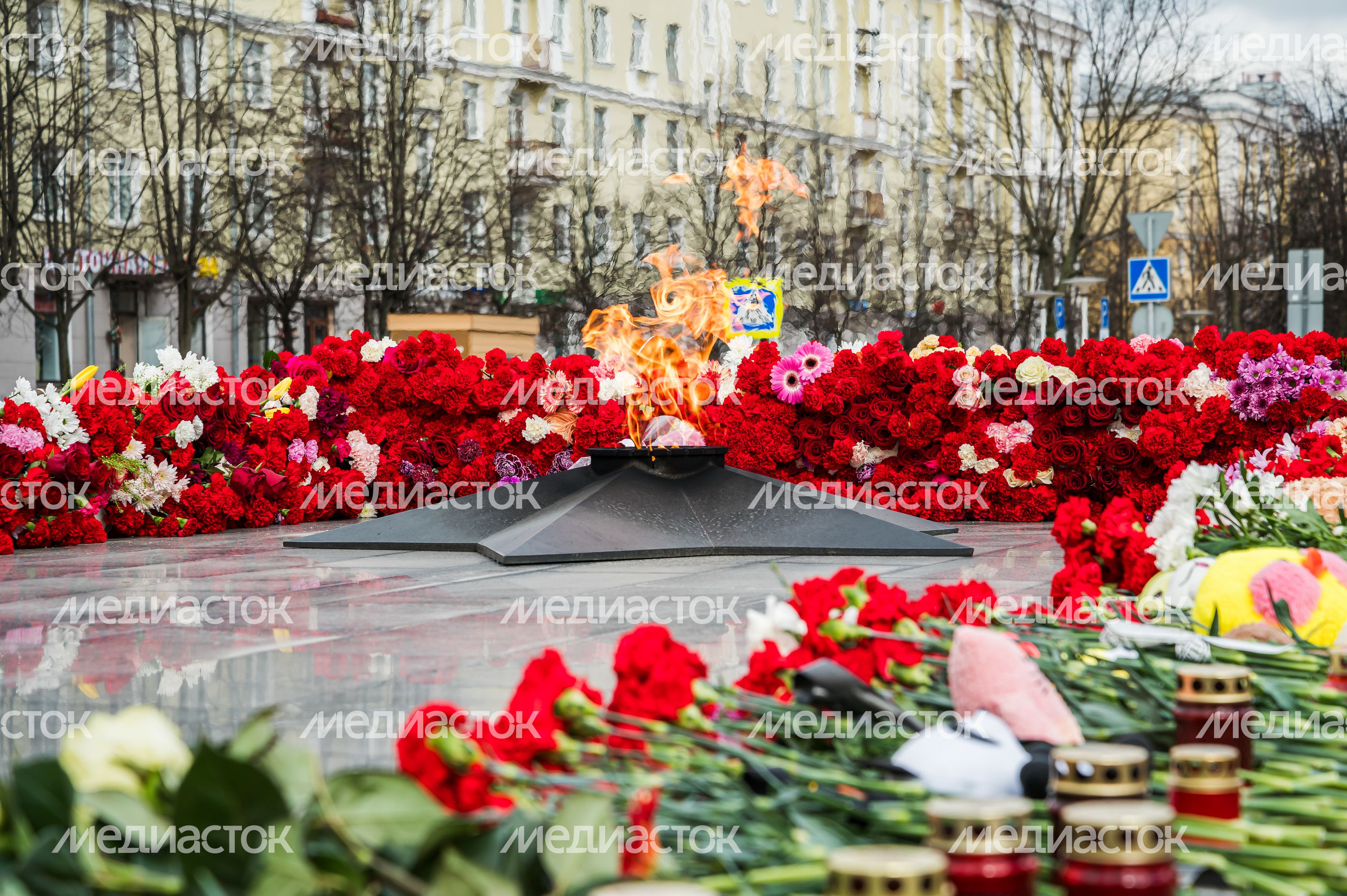 Мемориал памяти погибших в "Крокус Сити Холле" в Балашихе