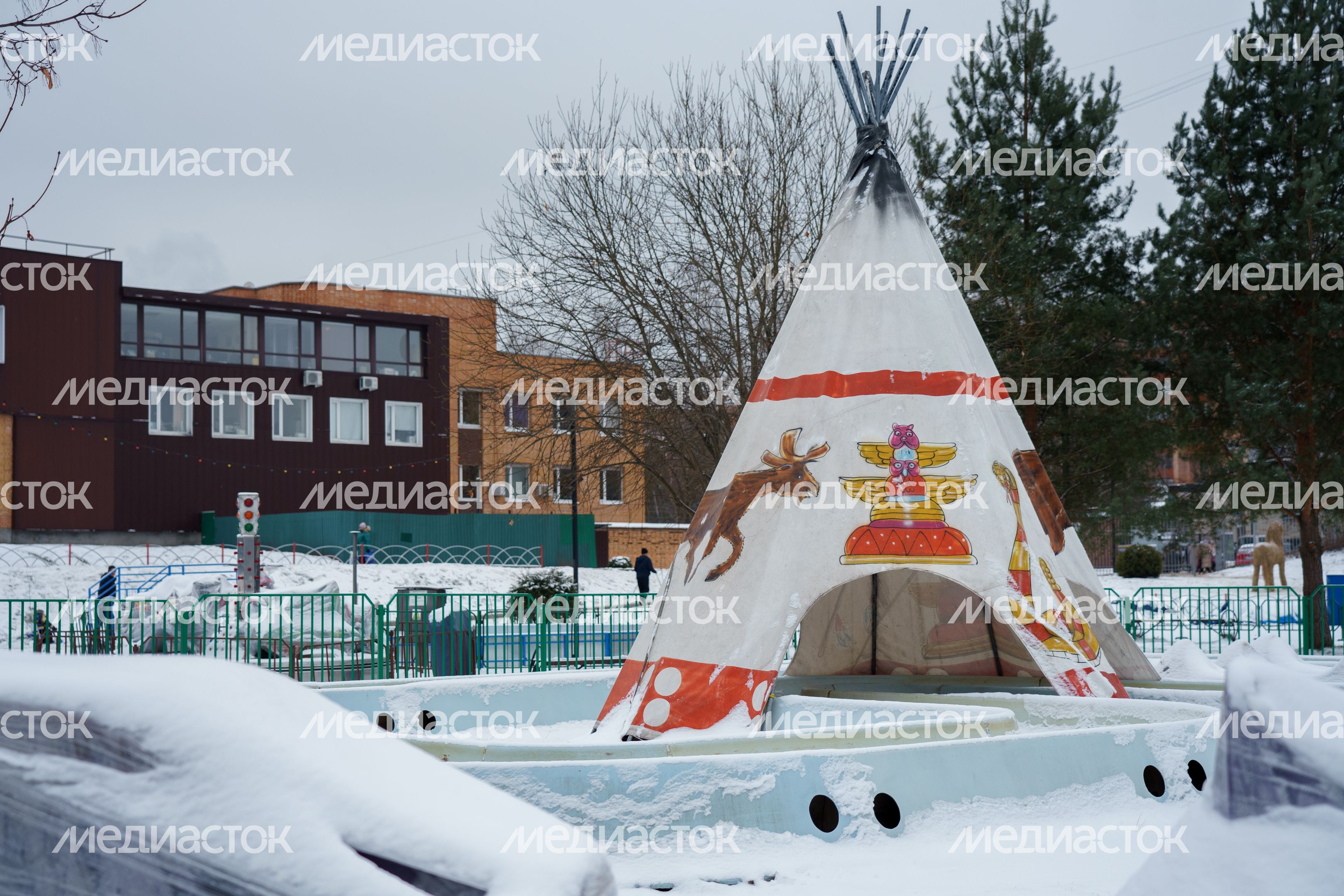 Дубна. Парк семейного отдыха. Зима Дубна. Парк семейного отдыха. Зима