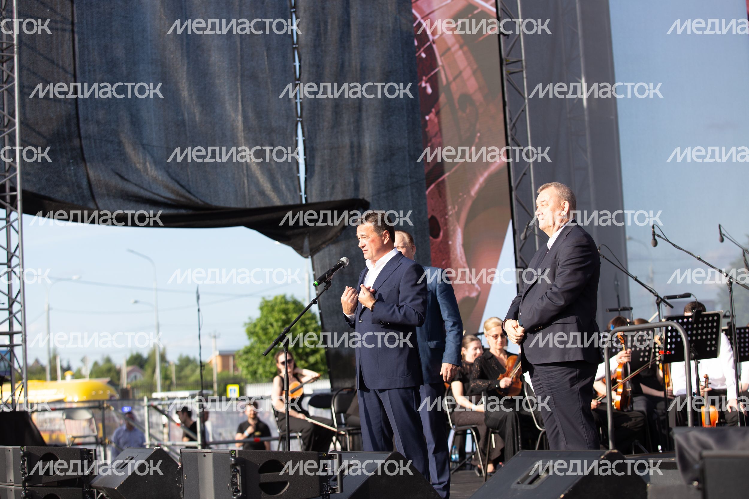 Встреча Губернатора Подмосковья с артистами на фестивале «Лето. Музыка. Музей»