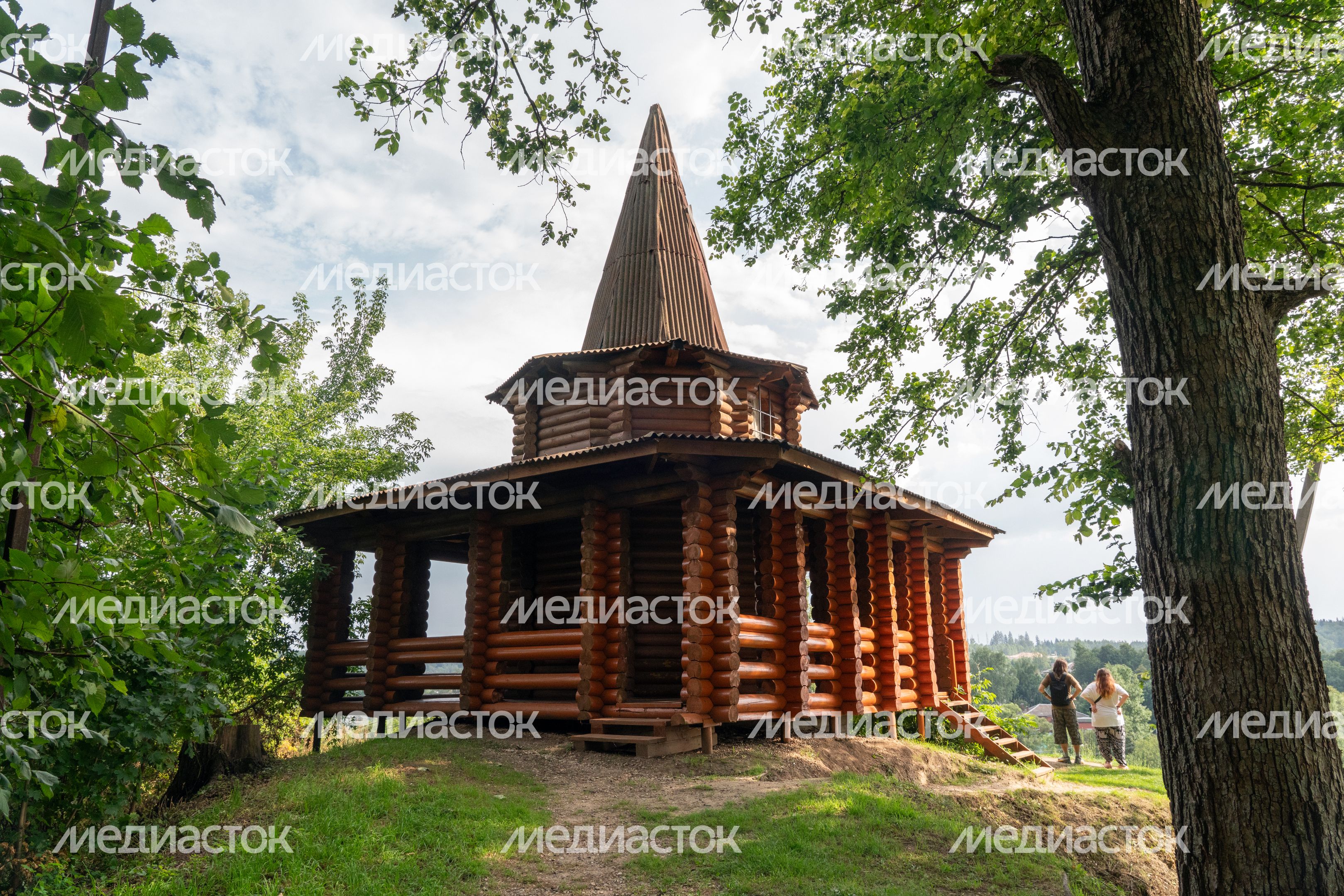 Парк культуры и отдыха "Городок" в Рузе. Лето