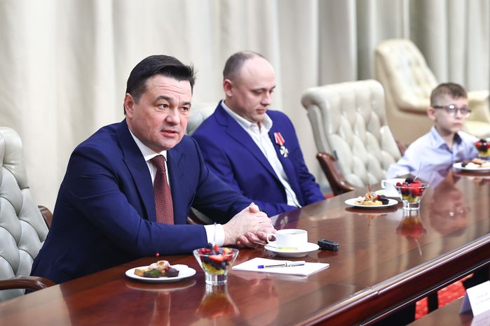 Вручение губернатором Подмосковья государственных наград участникам СВО