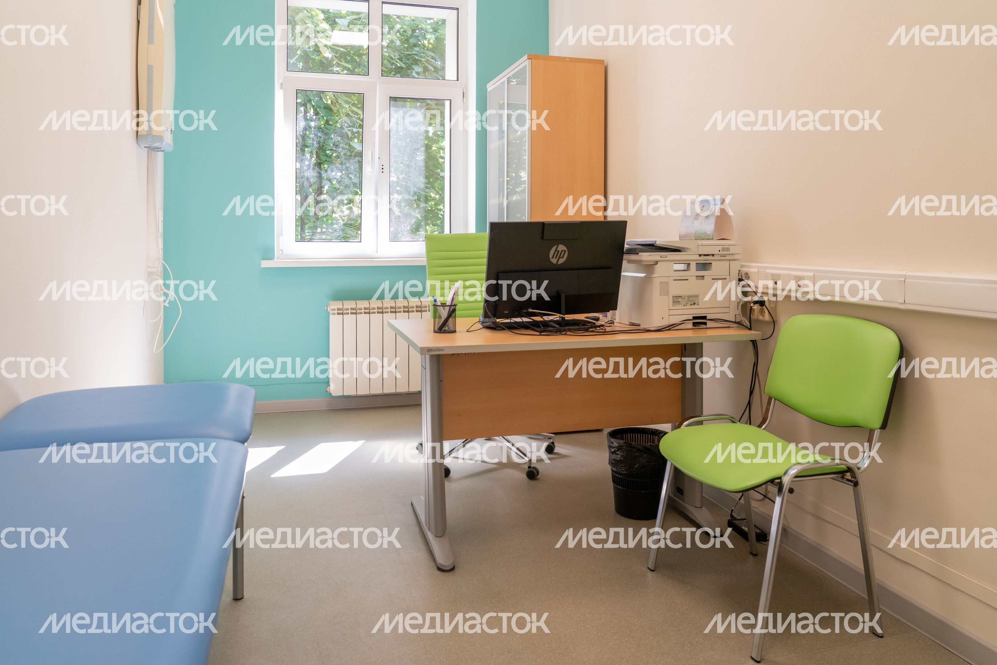Детская поликлиника в микрорайоне Трехгорка города Одинцово после капитального ремонта