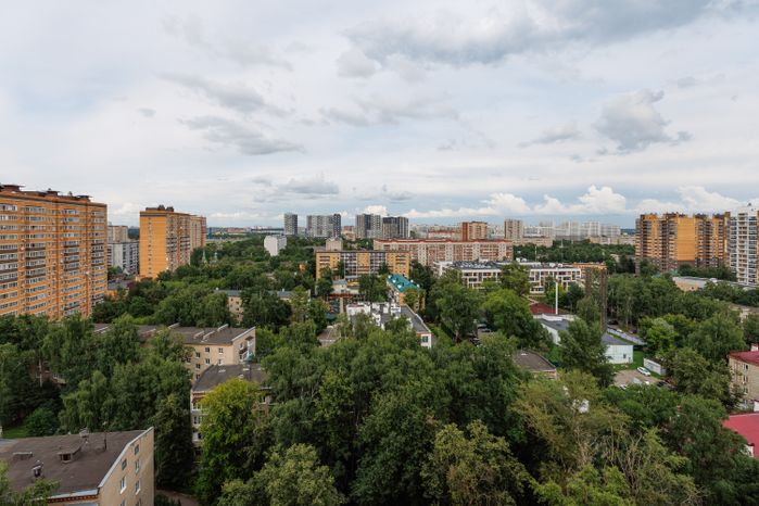 Городской пейзаж многоэтажек в Люберцах