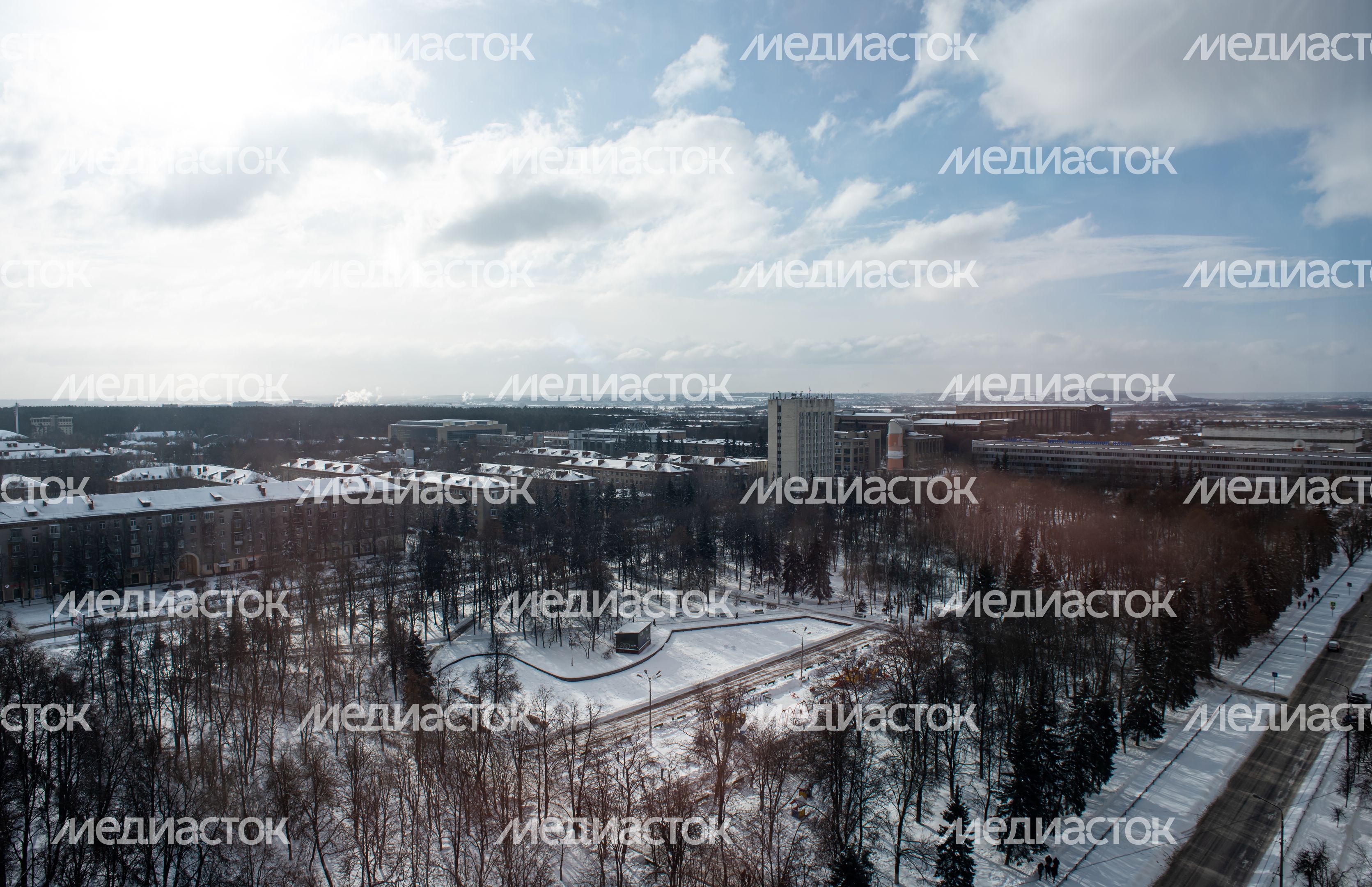Зимние виды города Жуковский