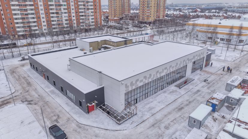 Строительство нового ФОК с бассейном в лобненском мкр. Катюшки