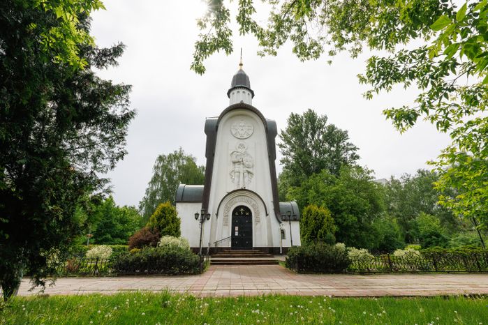 Часовня Александра Невского в парке Победы Королева