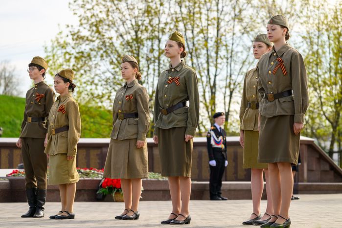 Концерт для участников автомотопробега у мемориала в Дмитровском округе в преддверие Дня Победы