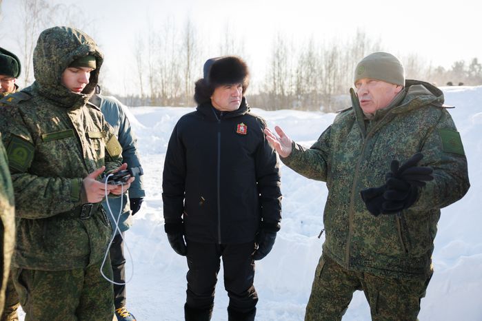 Андрей Воробьев посетил полигон в Московском высшем общевойсковом командном училище