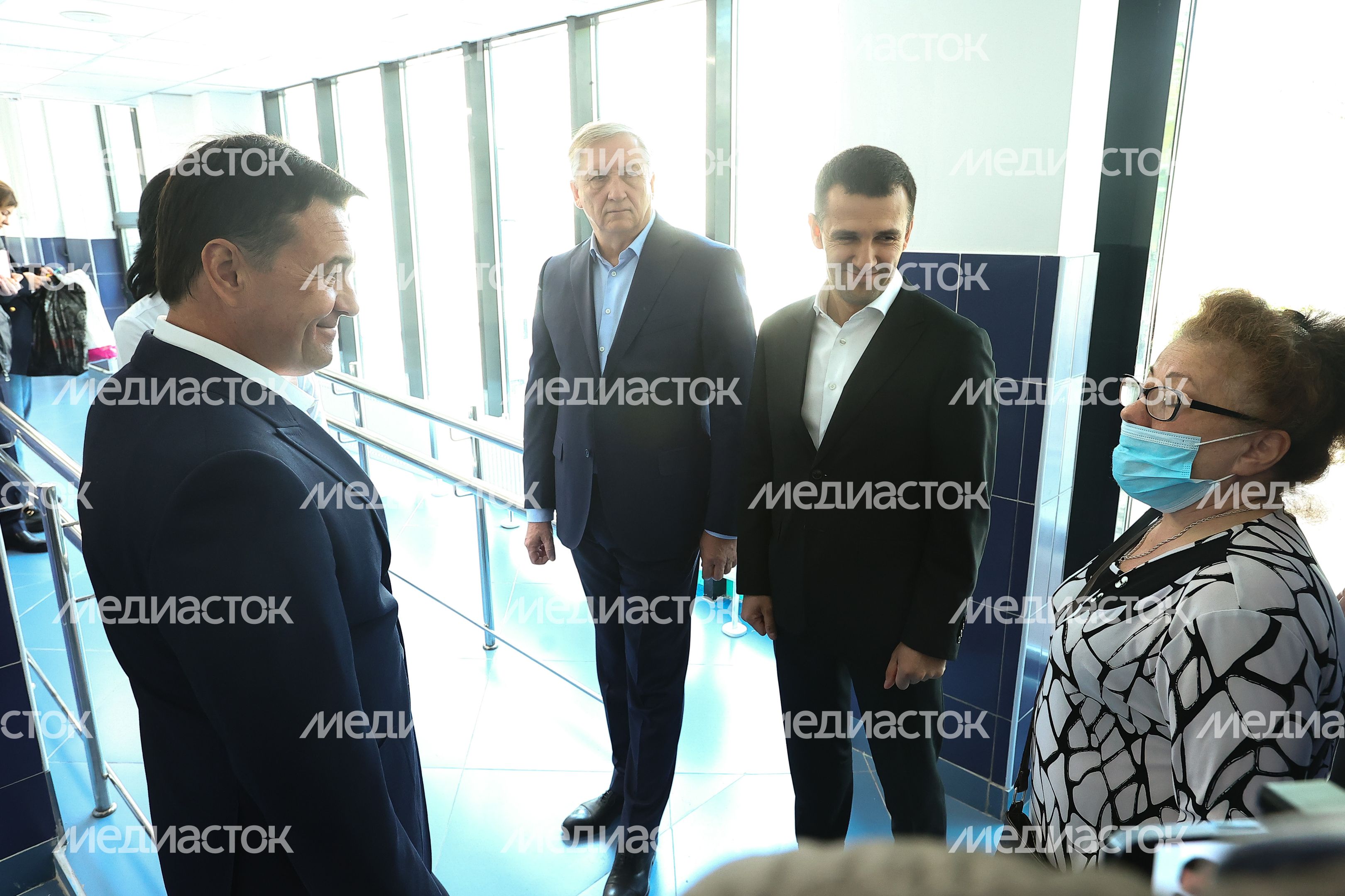 Посещение Губернатором Подмосковья новой пристройки к поликлинике №1 в Реутове