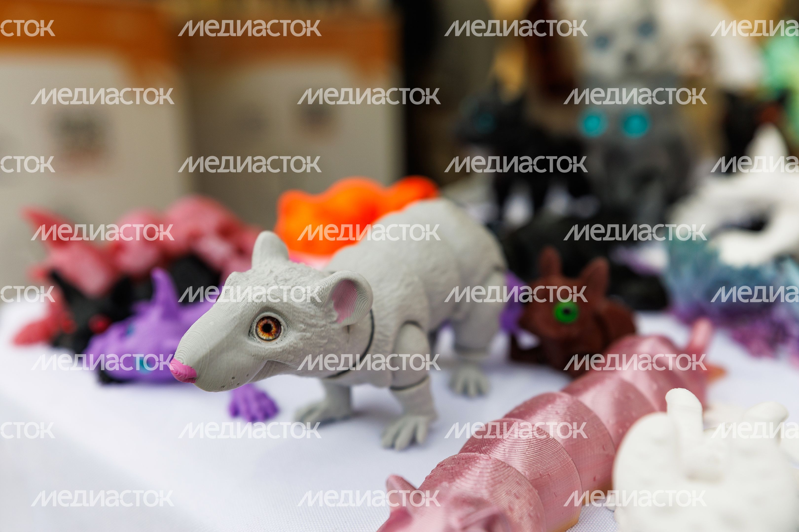 Игрушки, сделанные на 3D-принтере, на ярмарке подмосковных брендов «100% Подмосковье. Встречаем осень» в Красногорске Игрушки, сделанные на 3D-принтере, на ярмарке подмосковных брендов «100% Подмосковье. Встречаем осень» в Красногорске