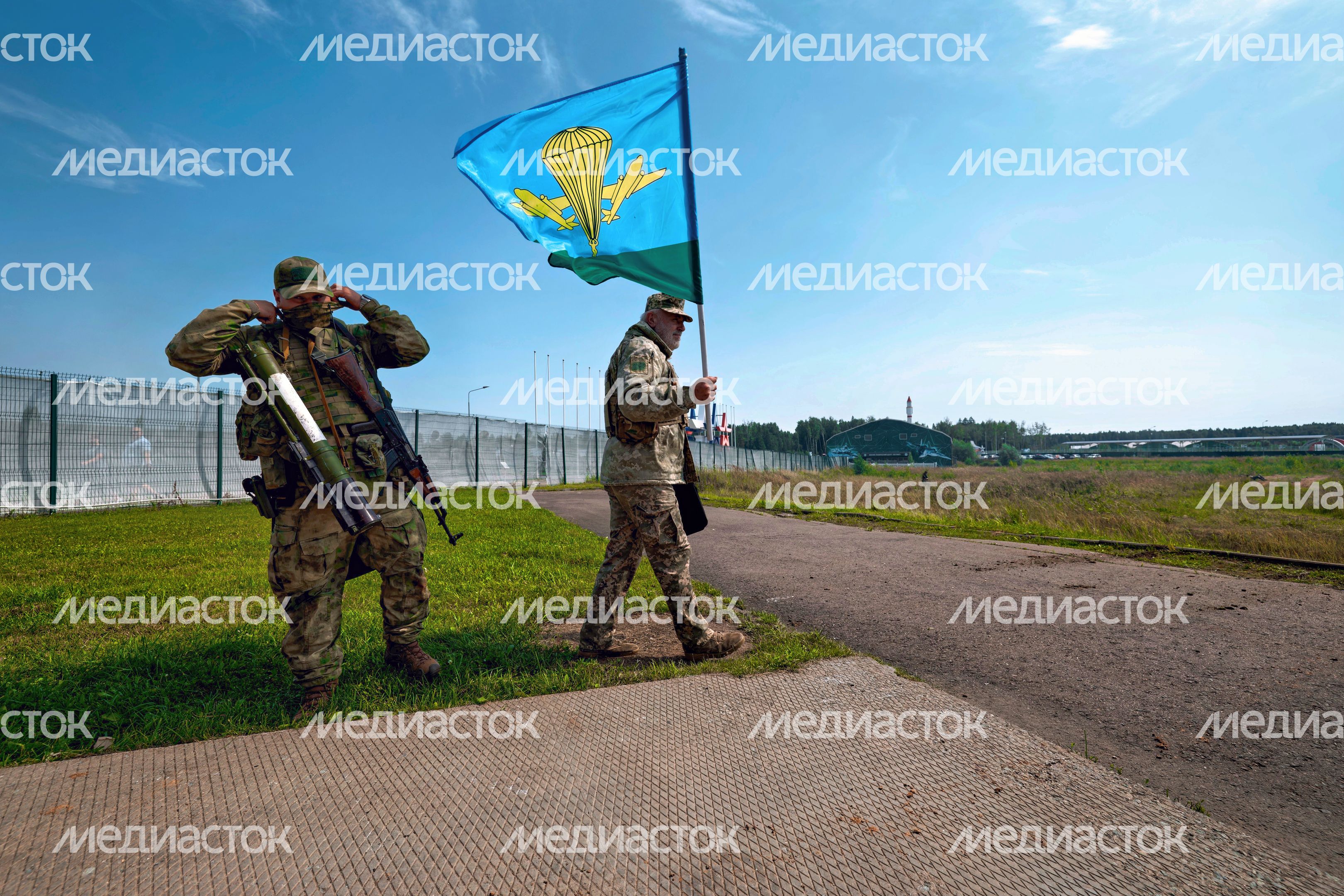 Тактическая реконструкция ко Дню ВДВ в парке "Патриот"