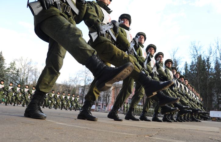Репетиция парада Победы в Серпухове